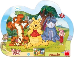 Papierpuzzle VERSTECKSPIEL MIT WINNIE PUUH, 25 Teile