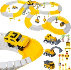 Bausatz Rennstrecke mit Autos, 255 Teile, Bauthema