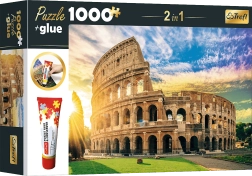 Puzzle-Set 2-in-1 Amphitheater der Flavier, Rom – 1000 Teile mit Kleber