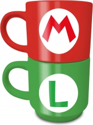 Set aus Keramiktassen Super Mario Mario und Luigi