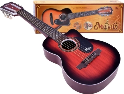 Kindergitarre mit 6 Metall-Saiten – Backstein