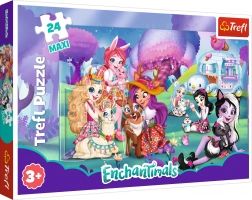 Trefl Puzzle Maxi ENCHANTIMALS – fröhliche Welt, 24 Teile