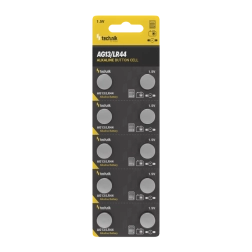 Alkalische Knopfzelle AG13 / LR44 / A76 / 357 1,5 V – Packung mit 10 Stück