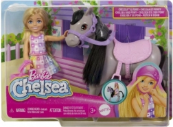 Barbie Chelsea auf dem Pony – Reit-Spielset mit Helm