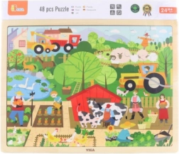 Holz-Puzzle Bauernhof 48 Teile