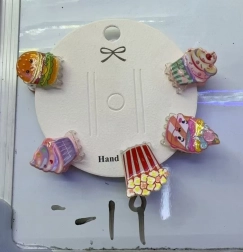 Haarspangen - Süßigkeiten, Set 5 Stk