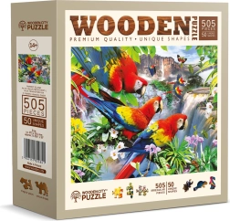 Holzpuzzle Papageieninsel 505 Teile WOODEN CITY