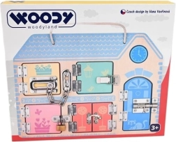 WOODYLAND Lern- und Beschäftigungsbrett mit Schlössern
