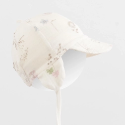 Sommerliche Musselin-Mütze mit Schirm New Baby Zoe