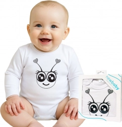 Baby-Body mit langen Ärmeln New Baby Marienkäfer – Geschenkverpackung