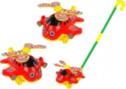 Fröhlicher Spielzeughubschrauber mit Stange