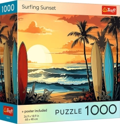 Trefl Puzzle Surfen bei Sonnenuntergang 1000 Teile