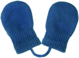 Baby-Winterstrickhandschuhe New Baby navy 0–3 Monate