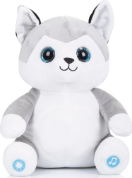 Plüsch-Husky mit Lichtern und Musik CHIPOLINO
