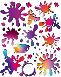 Bunte Aufbügel-Patches Naplamki – Set für Kleidung