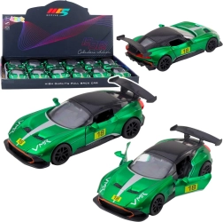 Metall-Rennauto 1:32 mit Pull-Back-Antrieb und öffnenden Türen – grün