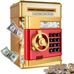 Interaktive Geldschrank-Sparbüchse mit Code-Schloss