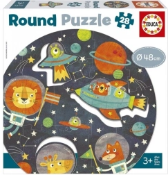 Educa Rundpuzzle Weltraum, 28 Teile