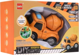 Interaktiver Spielzeug-Lkw mit Betonmischer und Magneten