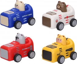 Tier im Aufziehauto 9 cm