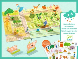 Verschiebbare Aufkleber Bauernhof DJECO