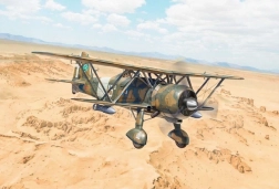 Flugzeugmodell Fiat CR.42 Falco Nachtjäger
