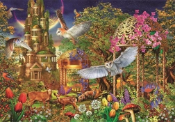 Puzzle 1500 Teile Woodland Fantasy Garden