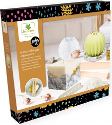 Make it! Herstellung von Kerzen und Kerzenhaltern – kreatives Set aus Sojawachs und Jesmonite