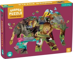 Afrika-Safari-Puzzle in Elefantenform, 300 Teile