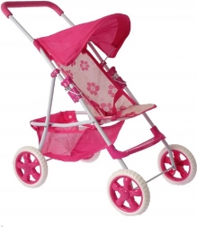 Puppenwagen WOOPIE Royal mit Blumenmuster