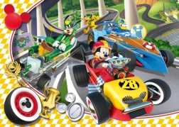 Clementoni Puzzle Mickey und die Flitzer – Rennen, 15 Teile