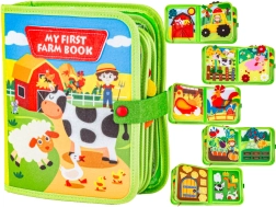 Filz-Aktivitätsbuch Fröhliche Farm mit Klappen und Klett-Teilen
