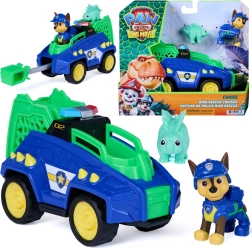 Spin Master Paw Patrol Dinosaurier – Fahrzeug Dino Rescue Cruiser 15 cm mit Chase- und Dinosaurier-Figuren
