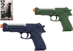 Kunststoffpistole 17 cm mit Licht und Sound