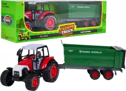 Metalltraktor mit abnehmbarem Anhänger mit Schwungradantrieb