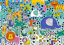 ENJOY Puzzle 1000 Teile – Doodle Safari