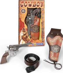 Cowboy-Spielset mit Revolver und Sheriffstern