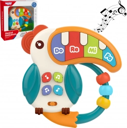 Woopie musikalisches Kinder-Pianino und Beißring Pelikan 3-in-1