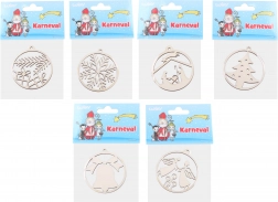 Holz-Weihnachtsanhänger 63 mm