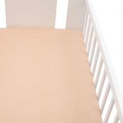Jersey-Spannbettlaken für Kinderbett NEW BABY 120 × 60 beige