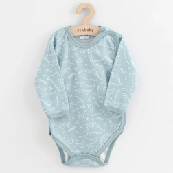 Baby-Body mit Druckknöpfen New Baby Classic II Dino, mint