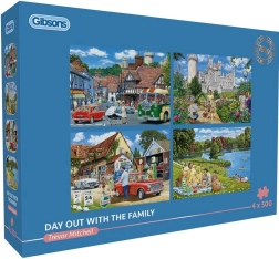 Gibsons Puzzle Familienausflug 4×500 Teile