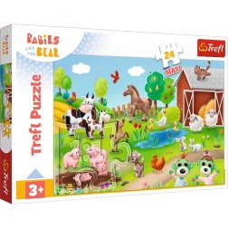 Puzzle 24 Maxi BOBASKI UND TIERE Trefl