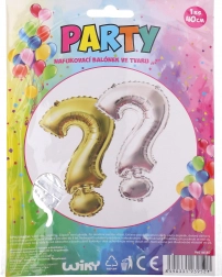 Aufblasbarer Fragezeichen-Ballon 40 cm