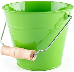 Garten-Eimer WOODY – grüner Metall-Eimer