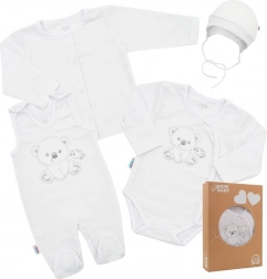 Baby-Set für die Klinik New Baby Sweet Bear weiß 62 (3–6 Monate)
