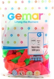 Fluoreszierende Ballons 100 Stk