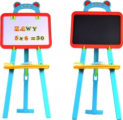 Beidseitige Kindertafel 3-in-1 – magnetisch, trocken abwischbar und für Kreide