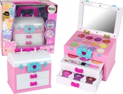 Kinder-Schminkkoffer rosa und weiß