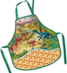 Kinder-Schürze für den Kunstunterricht Dinosaurier 50 × 55 cm - 1 Stück